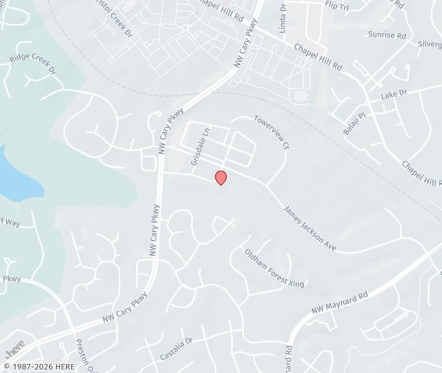 Location Map: 1021 Darrington Drive, Suite 203 Cary, North Carolina 27513